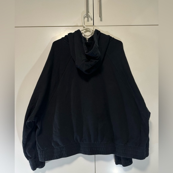 NIKE Air Women's 3X Hooded Sweatshirt Full Zip Black Fleece Hoodie DM1771-010 - Picture 3 of 10